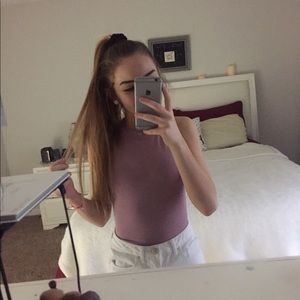 Pink tight fit crop top